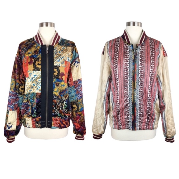 Free People Pandora Reversible Quilted Jacket Size S - Picture 3 of 6